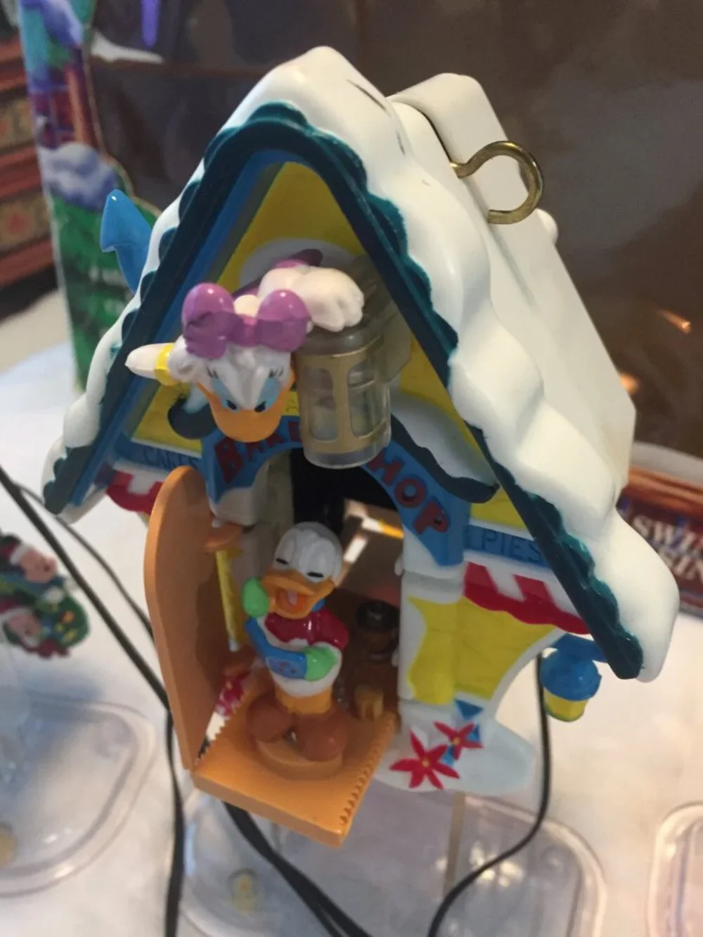 Vintage 1993 Mr. Christmas Disney Mickey's Clock Shop Animated Musical Set Light